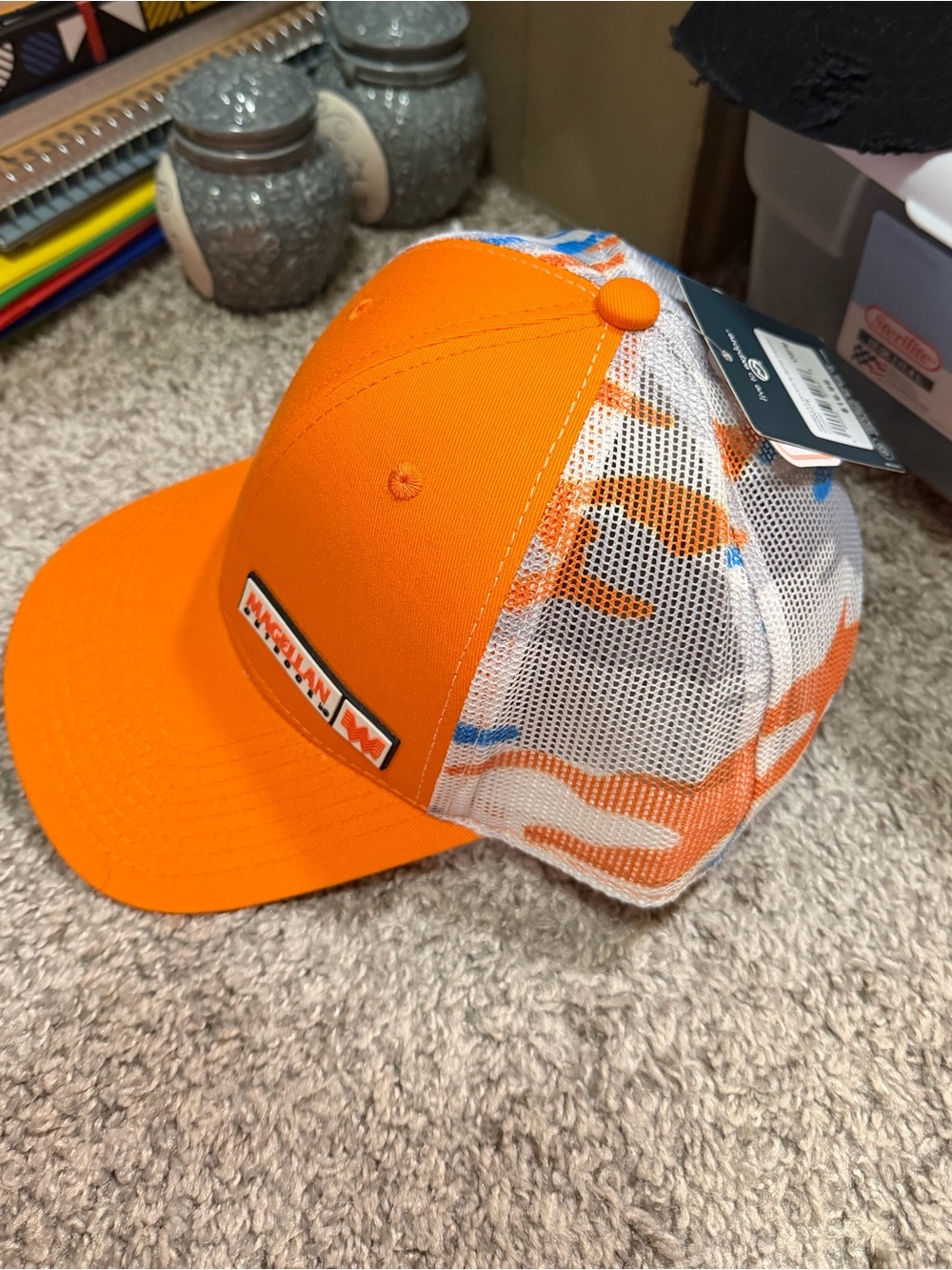 NWT WHATABURGER Magellan Colab Trucker Camo Hat
